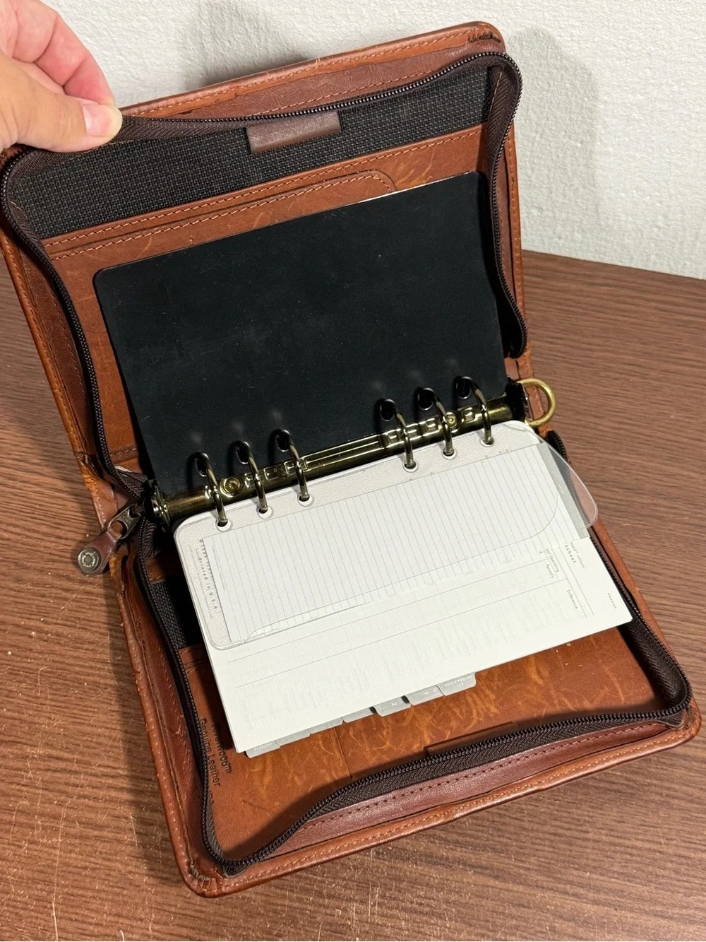 Vintage Franklin Covey Riverwood Leather Agenda